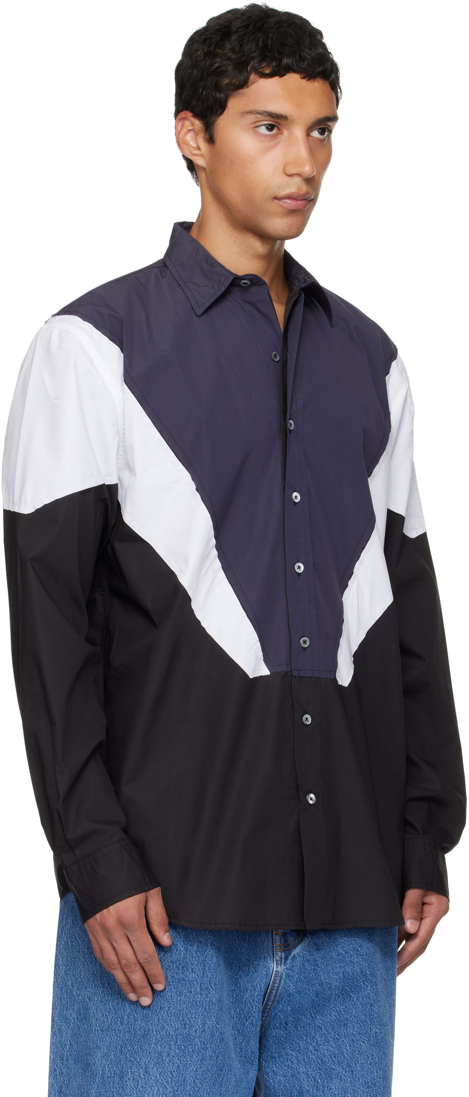 Skjorte VETEMENTS Vetements Tracksuit Panel Shirt Flerfarvet | UH76SH860BN, 1