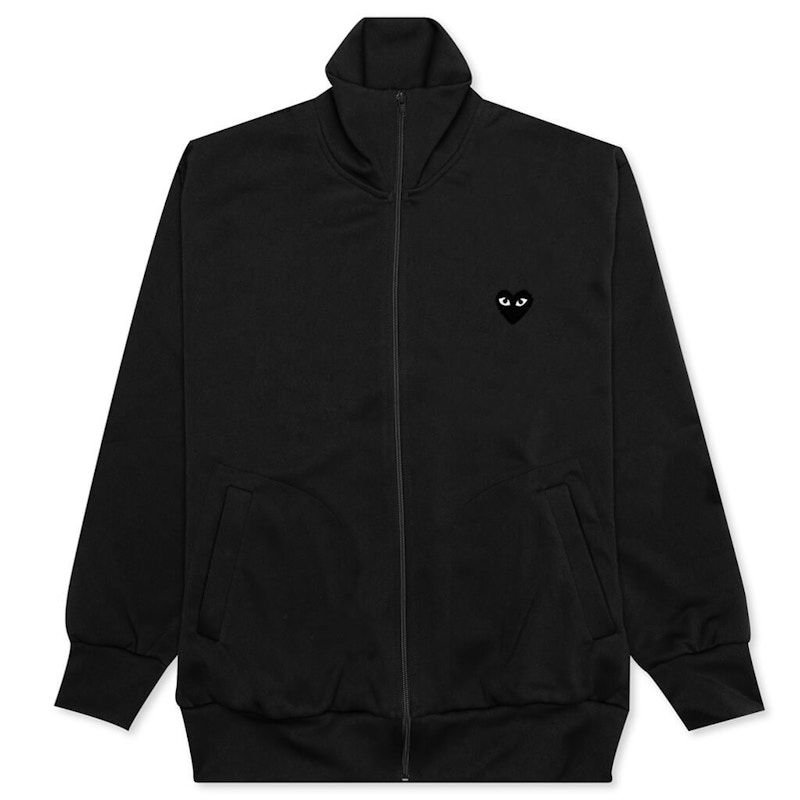 Parka Comme des Garçons Play Big Heart Zip-Up Sweatshirt Sort | AZ-T256-051-1