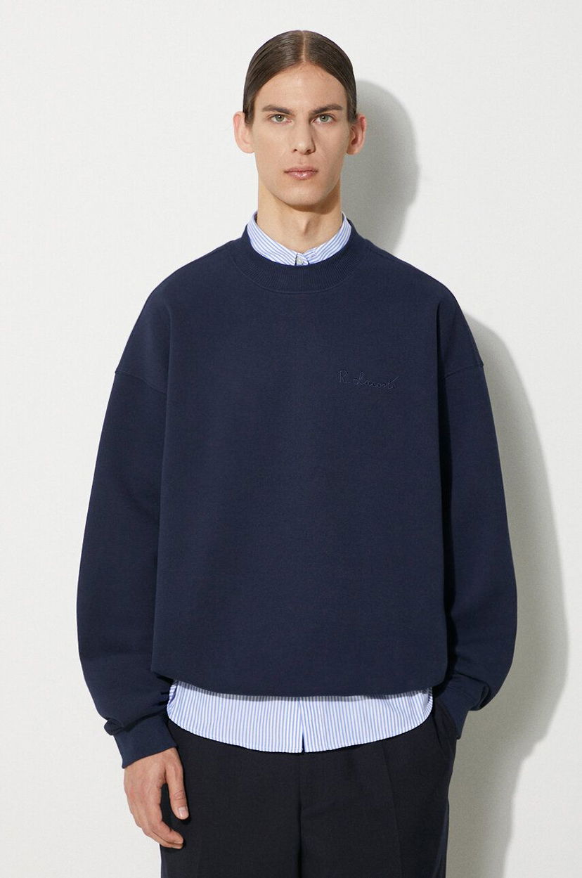 Sweatshirt Lacoste Lacoste Crewneck Sweatshirt Mørkeblå | SH7470