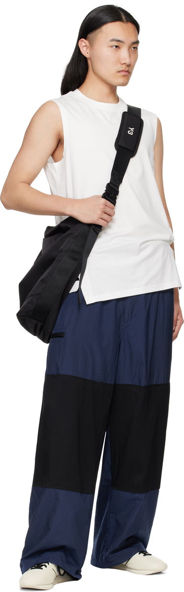 Bukser Y-3 Y-3 Two-Tone Nylon Trousers Blå | JM7785, 3