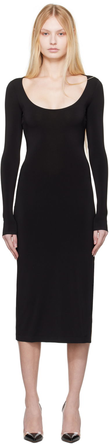 Kjole GUIZIO Guizio Sander Midi Dress Sort | H24415K012, 0