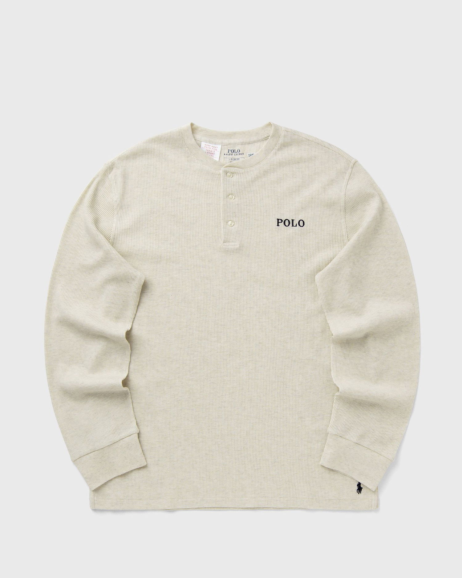 T-shirt Polo by Ralph Lauren Polo Ralph Lauren Long Sleeve Henley Sleep Top Beige | 714950609005, 0