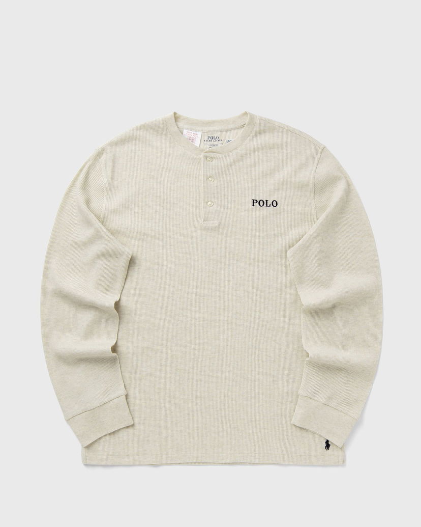 T-shirt Polo by Ralph Lauren Polo Ralph Lauren Long Sleeve Henley Sleep Top Beige | 714950609005