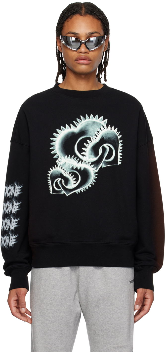 Sweatshirt We11done We11done Crewneck Sweatshirt Sort | WD-TS3-23-710-U-BK