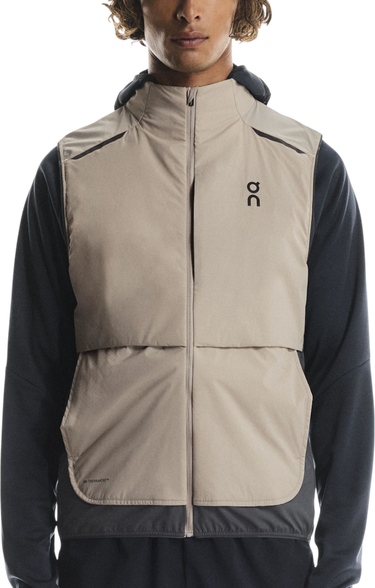 Vest On Running Running Weather Vest Beige | 1mf30193557, 0