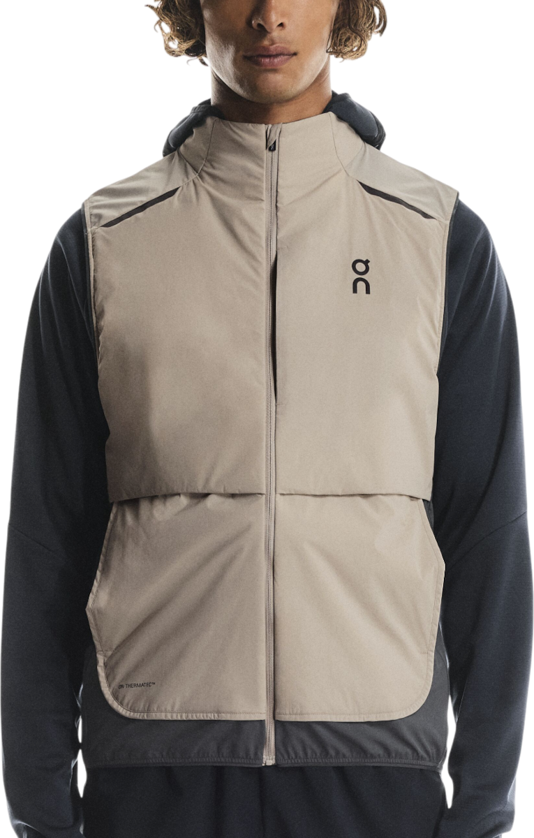 Vest On Running Running Weather Vest Beige | 1mf30193557