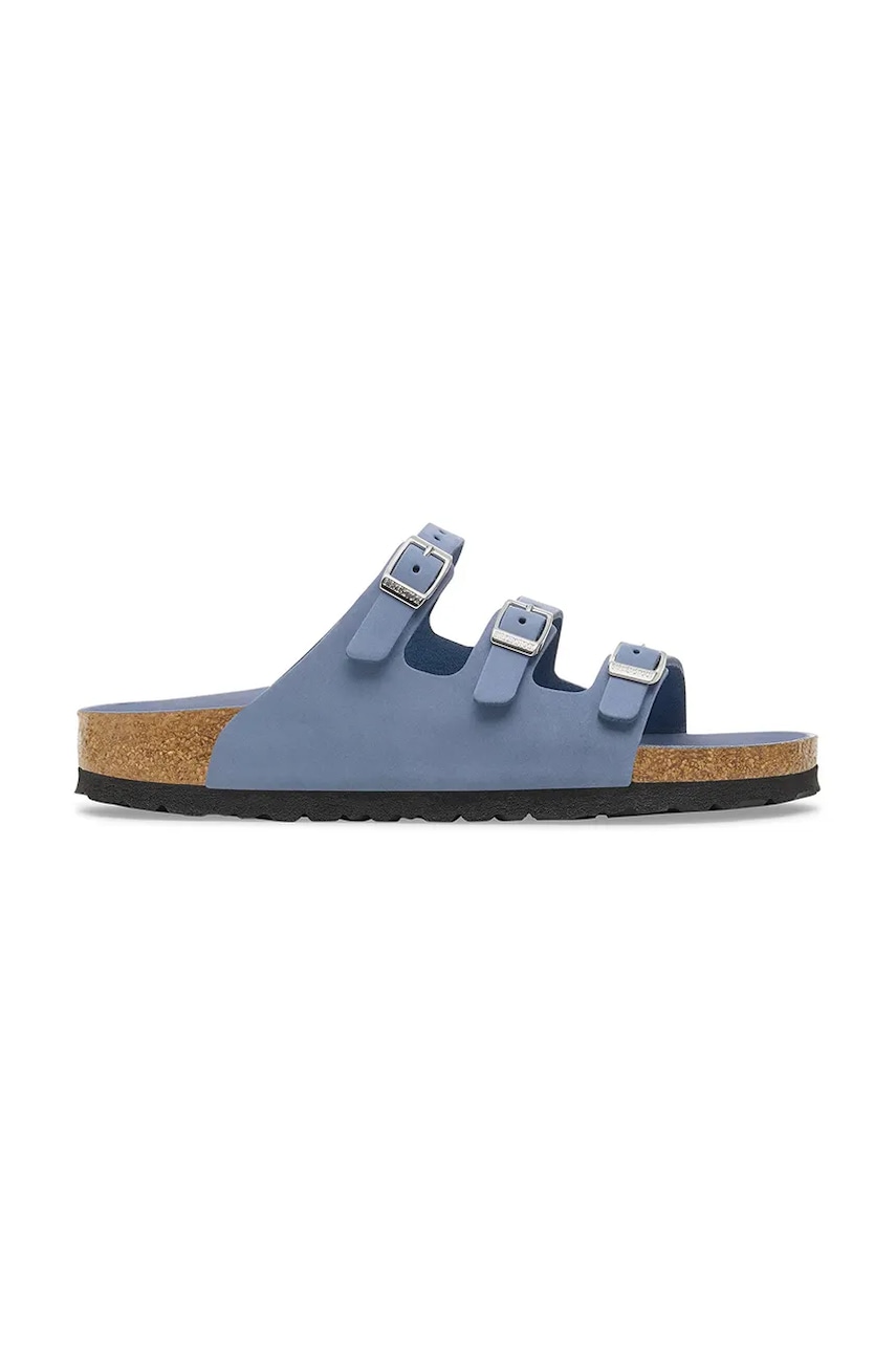 Sneakers og sko Birkenstock Birkenstock Florida HEX Leather Slides Blå | 1030380, 0