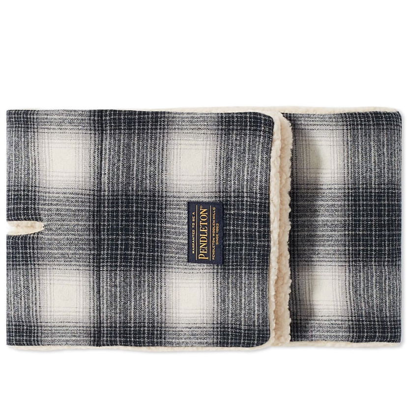Tørklæde Neighborhood Neighborhood x Pendleton Check Boa Muffler Mørkeblå | 2221508N-AC01S-BLK