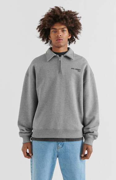 Sweatshirt AXEL ARIGATO Remi Half-Zip Sweater Grå | A2218001, 7