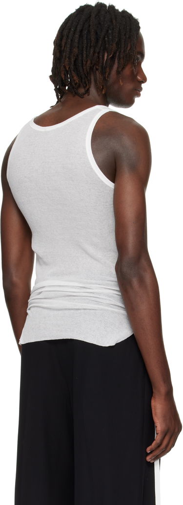 Tanktop Ann Demeulemeester Ann Demeulemeester Boris Wrinkled Cropped Tank Top Hvid | B0011785-FA434-002, 2