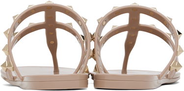 Skopleje Valentino Valentino Garavani Rockstud Thong Sandals Beige | 6W2S0T84PVS, 1