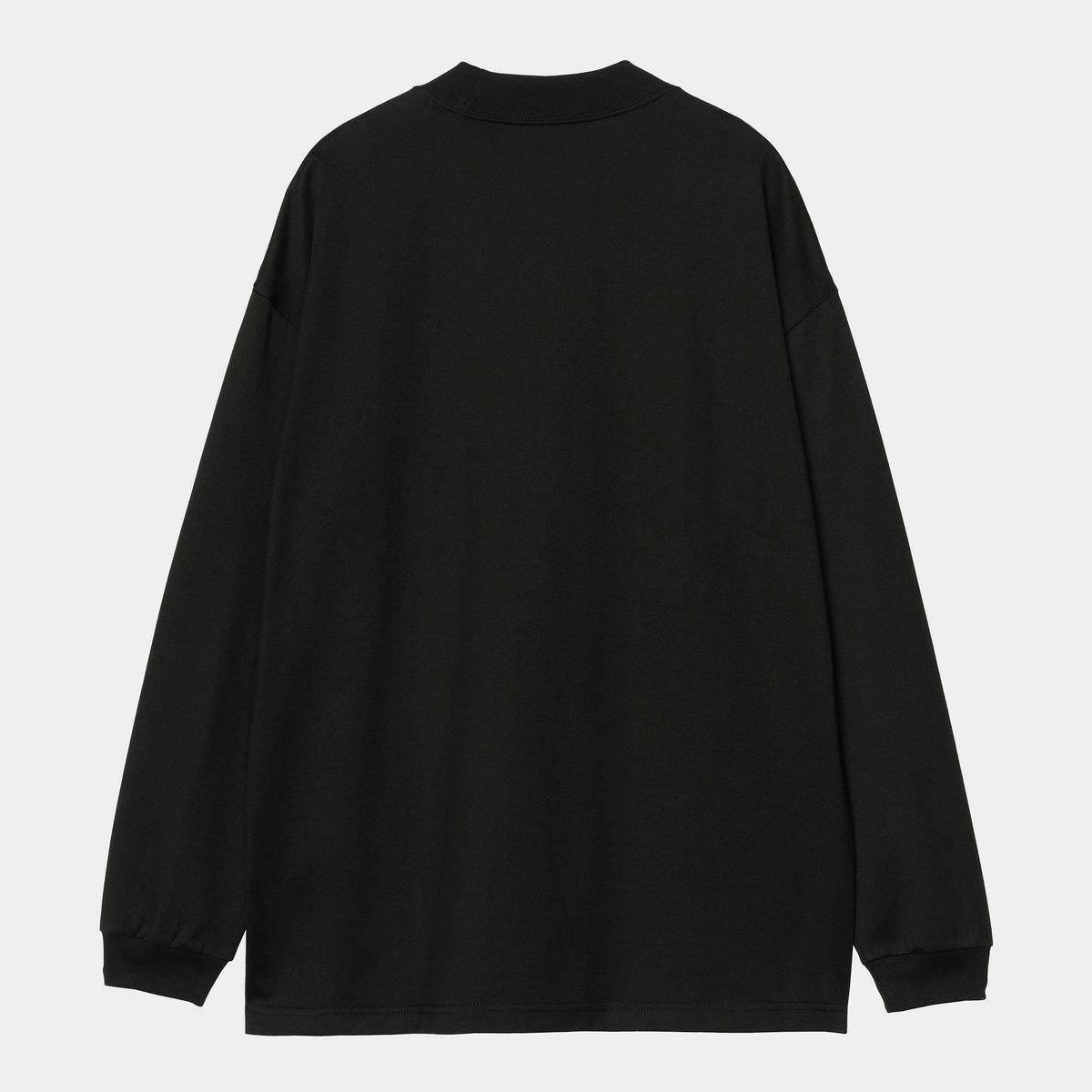 T-shirt Carhartt WIP Long Sleeve Schooling Mockneck T-Shirt Carhartt WIP Sort | I035447_4, 1