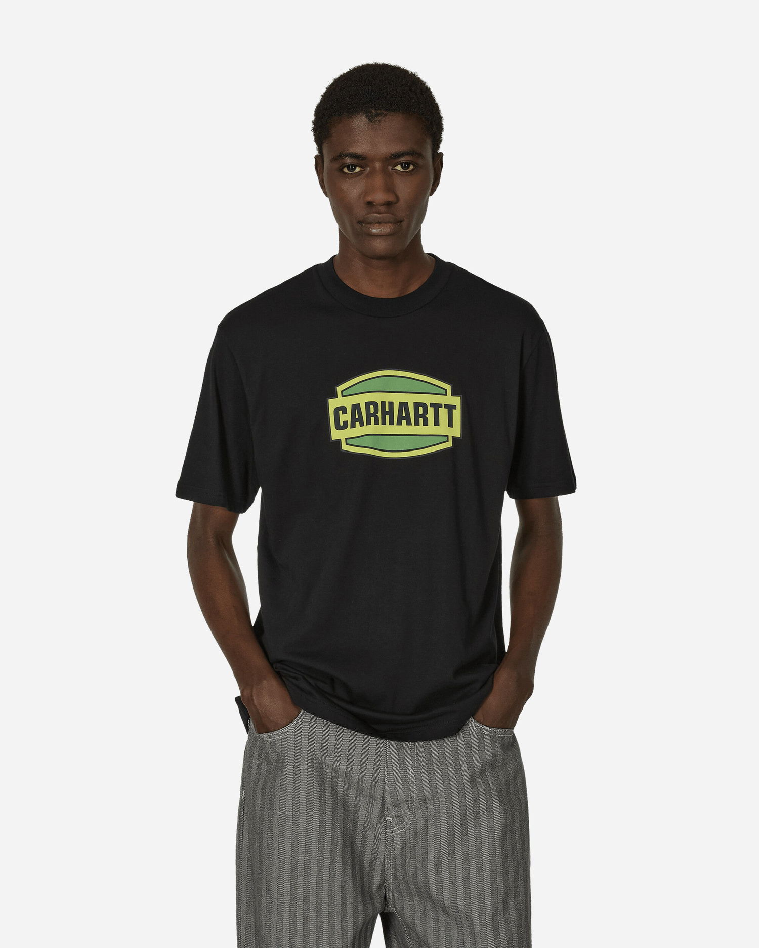 T-shirt Carhartt WIP Press Script T-Shirt Sort | I033637 89XX, 1