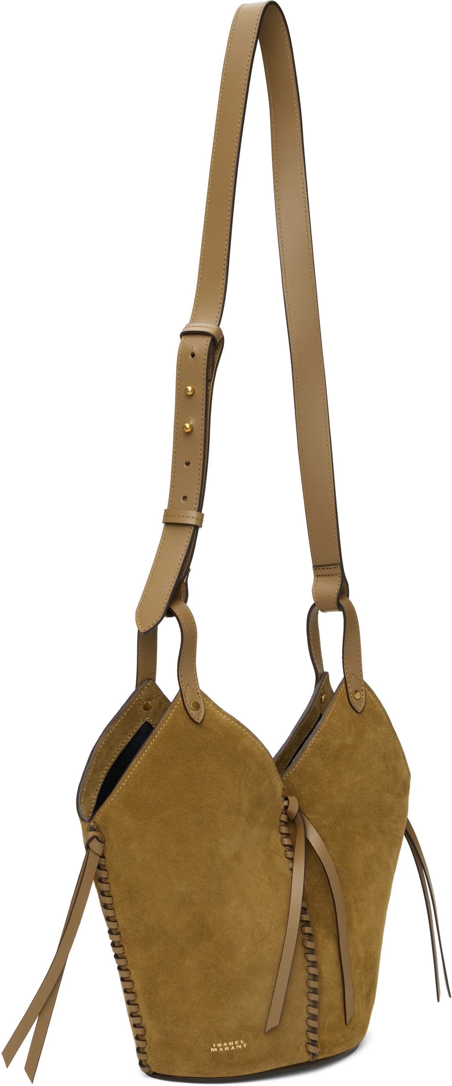 Håndtaske ISABEL MARANT Isabel Marant Tampa Mini Suede Shoulder Bag Brun | PM0067FA-C2C13M, 1