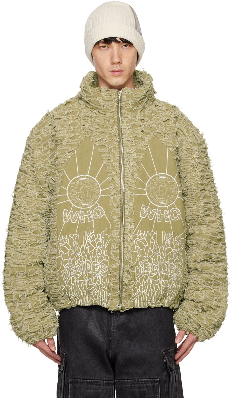 Bomberjakke Who Decides War Who Decides War Husk Jacket Grøn | 1130970022FW24
