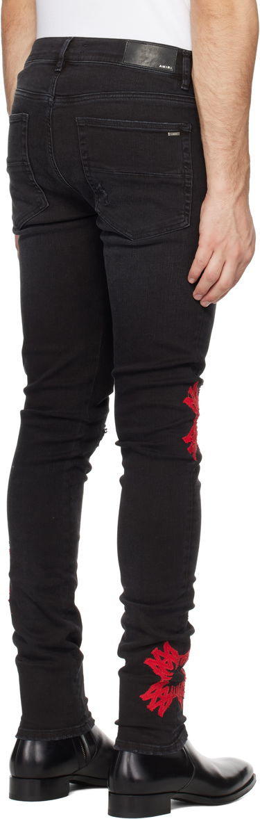 Jeans AMIRI Quad Applique Slim Fit Jeans Sort | AMDNSY1111, 2