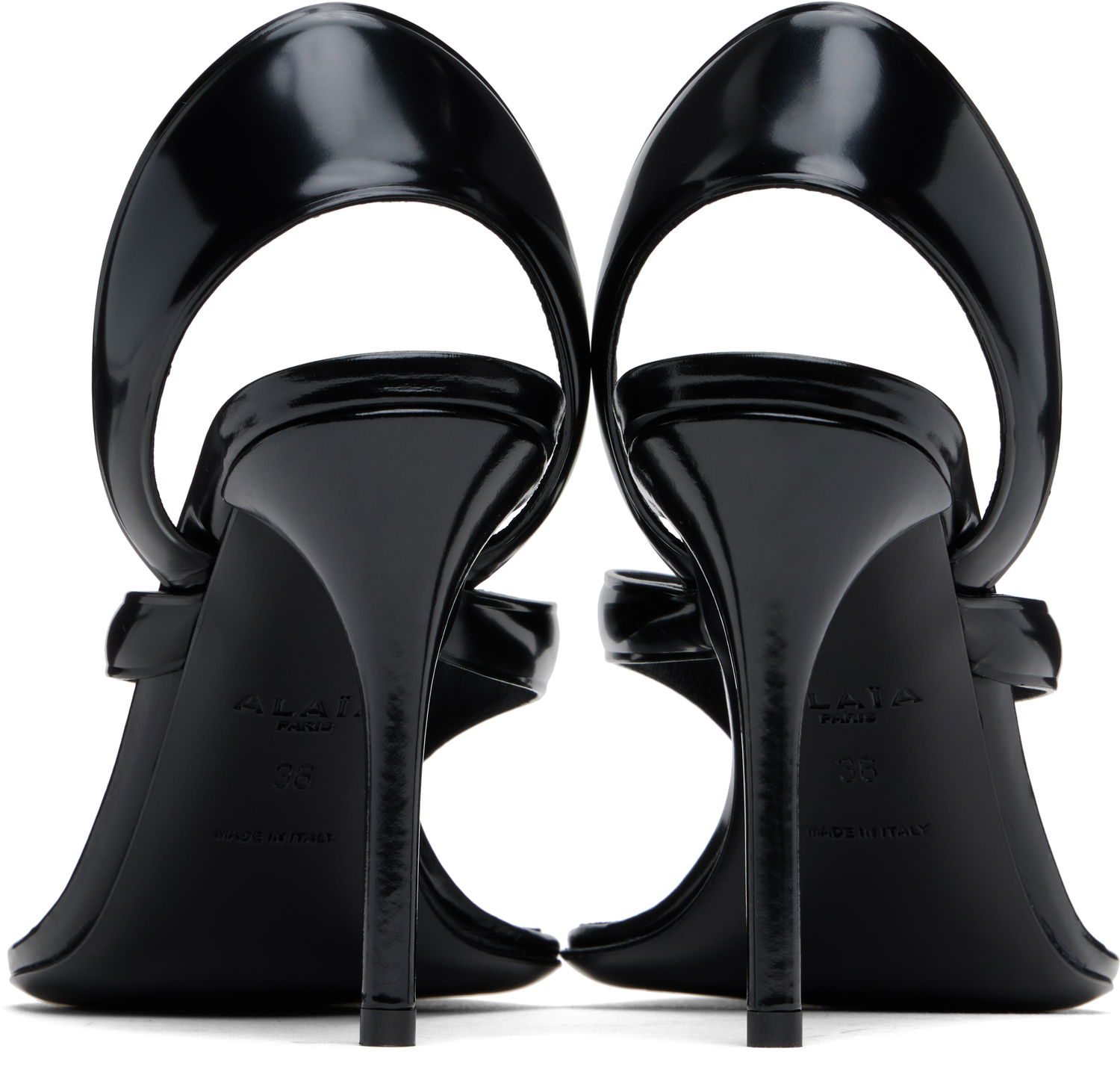 Sneakers og sko Alaïa ALAÏA Heeled Thong Sandals Sort | AA3S122CK301, 1