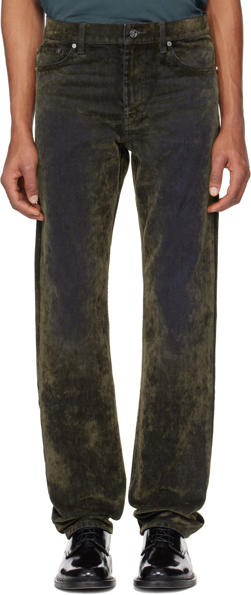 Jeans Helmut Lang Helmut Lang Flocked Jeans Grøn | O09DM202