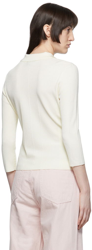 Polo skjorte rag & bone Pacey Knit Polo Hvid | WAS22P049WB49, 2