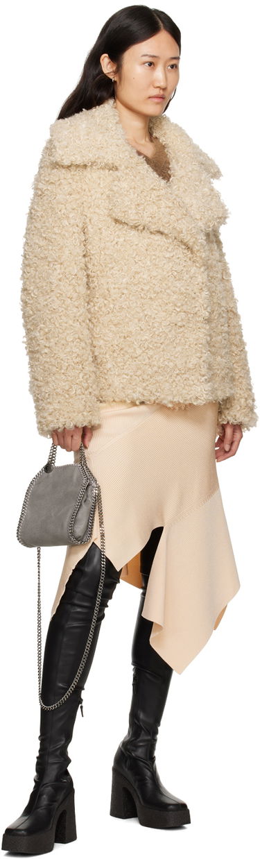 Jakke Stella McCartney Teddy Faux-Shearling Jacket Beige | 6600523CU902, 3