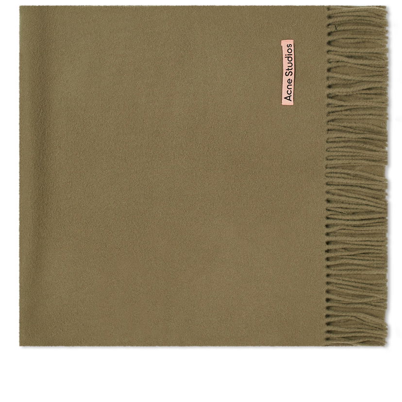 Tørklæde Acne Studios Canada Narrow Reversible Scarf "Khaki Green" Grøn | CA0210-AB6