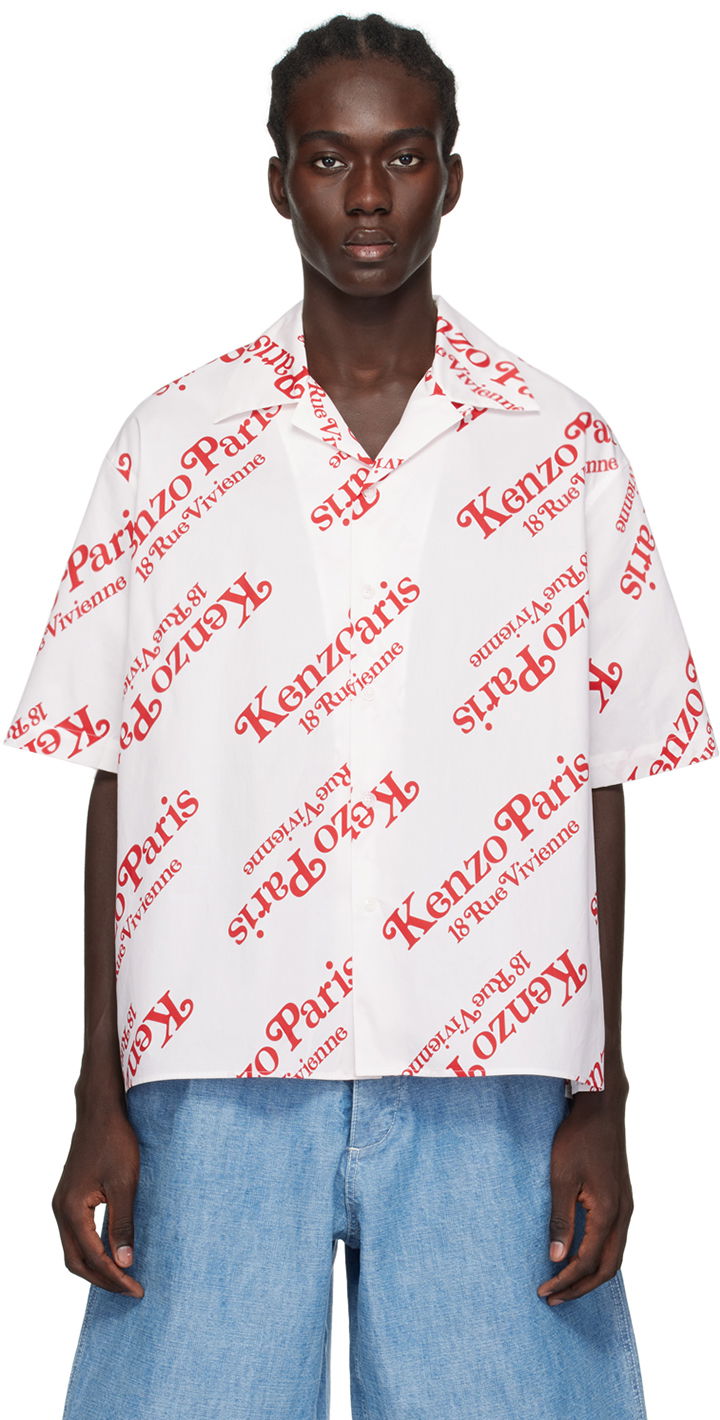Skjorte KENZO Paris VERDY Edition Shirt "Off-White" Hvid | FE55CH1119P4, 0
