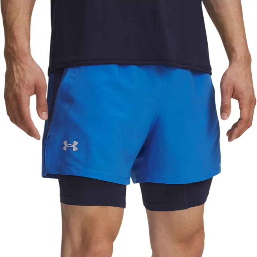 Shorts Under Armour UA Launch 5" 2-in-1 Running Shorts Blå | 1382640-402