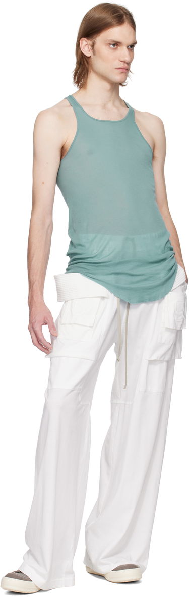 Cargo bukser Rick Owens Rick Owens DRKSHDW Hollywood Creatch Wide Cargo Pants Hvid | DU01E3394 RN, 3