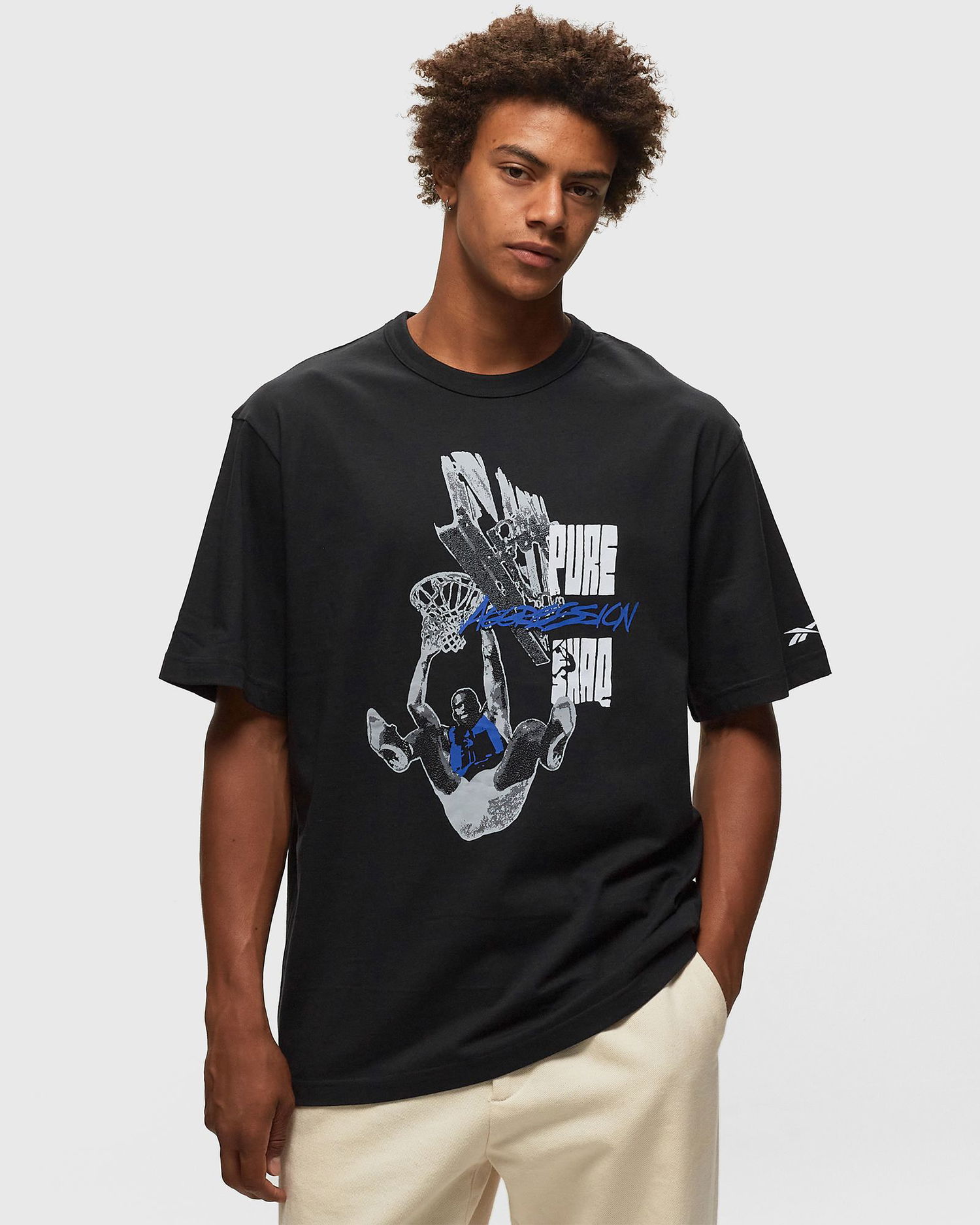 T-shirt Reebok BB SHAQ GRAPHIC TEE Sort | 100068511, 1