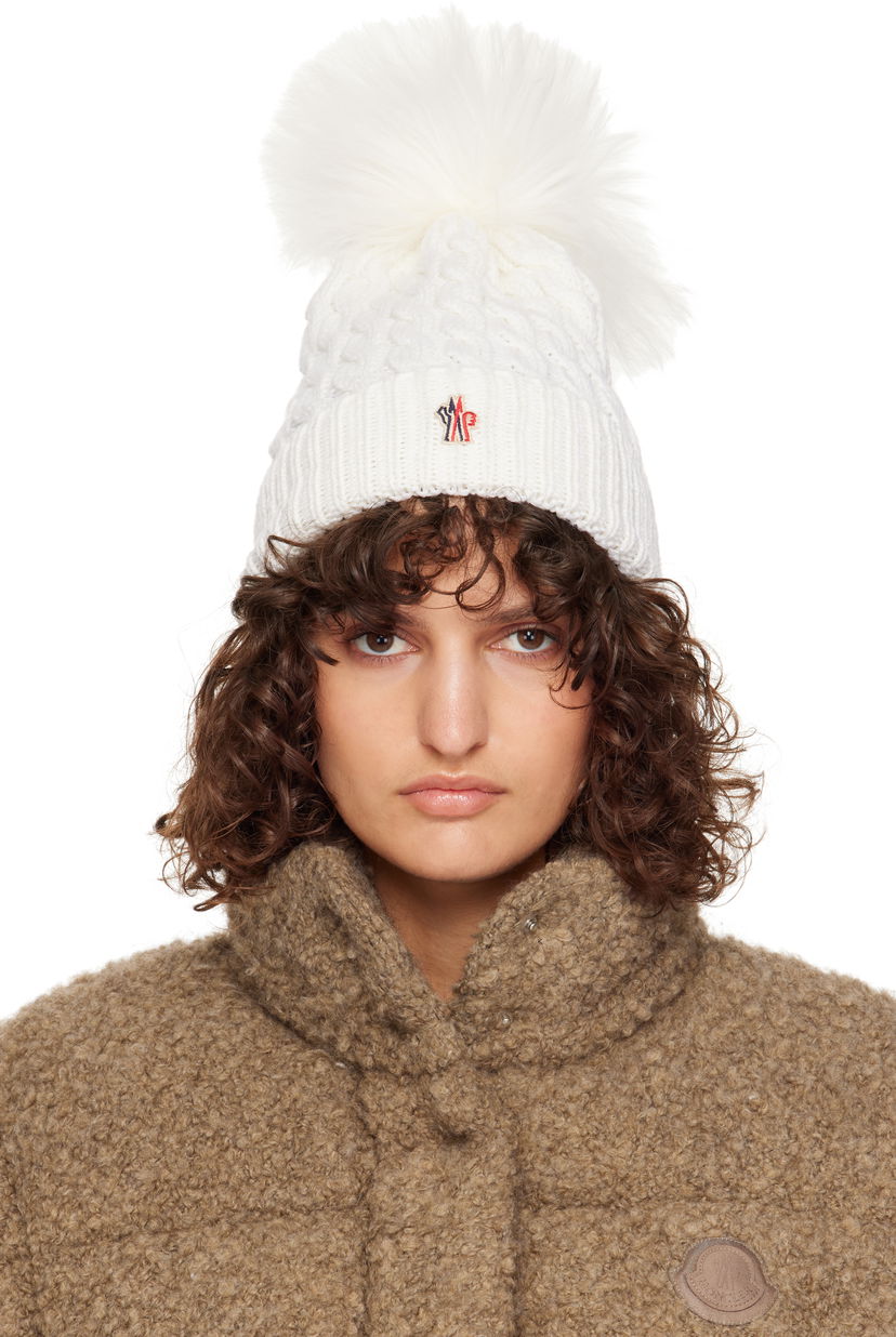 Beanie Moncler Wool Pom Pom Beanie Brun | J20983B000080402A