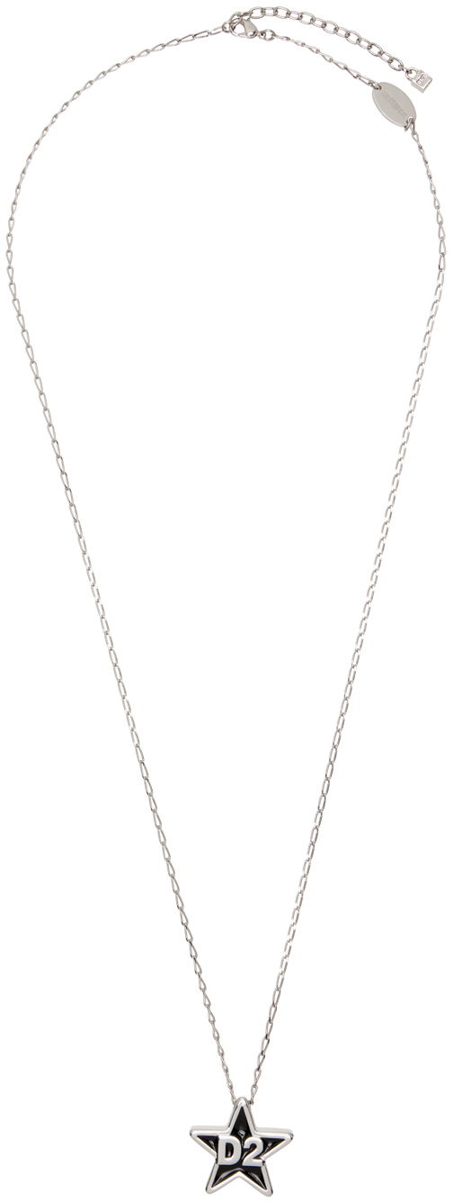 Halskæde DSQUARED2 Star Pendant Necklace Hvid | NEM0279_89400001_M912