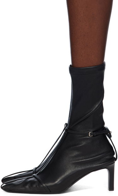 Tøj Jil Sander Jil Sander Stretch Nappa Ankle Boots Sort | J15WU0085_P7083, 2