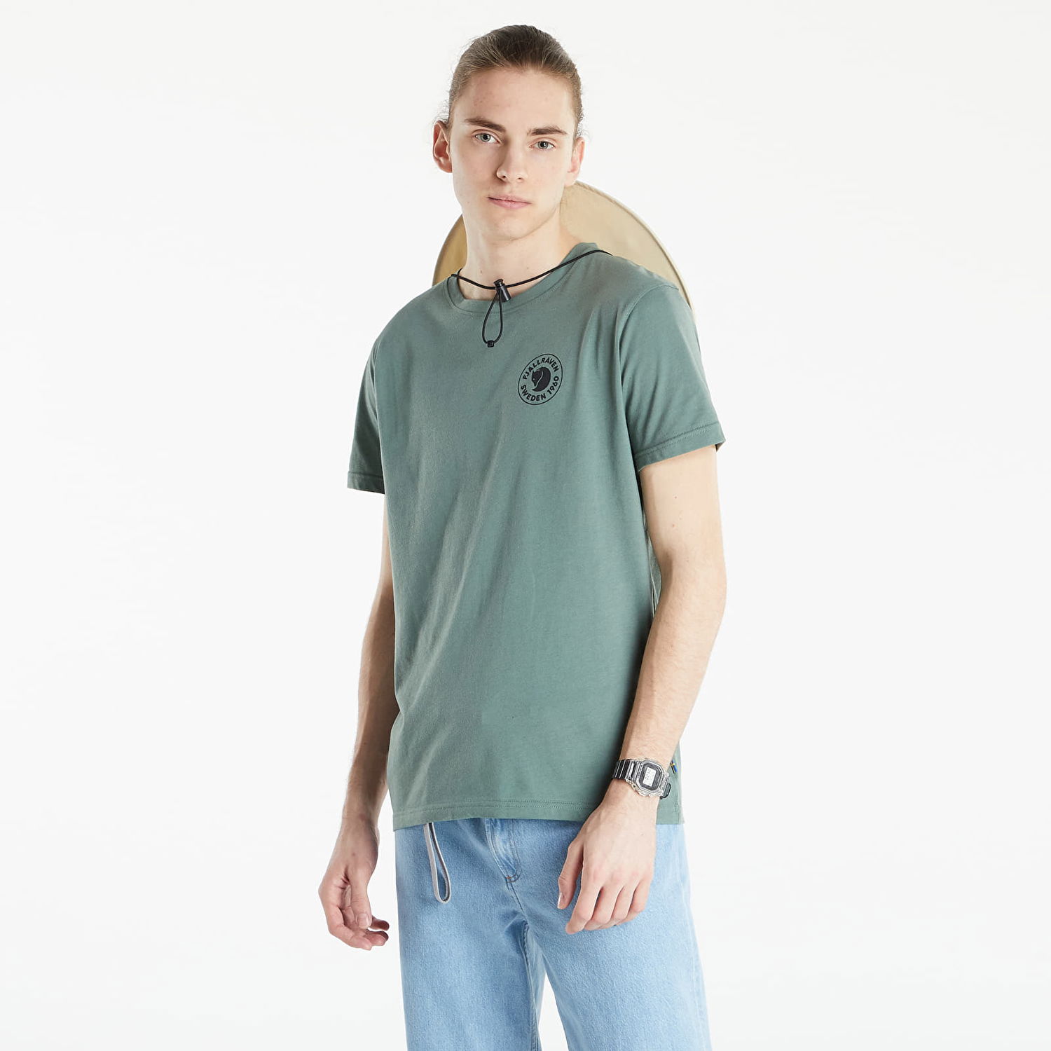 T-shirt FJÄLLRÄVEN 1960 Logo T-shirt Grøn | F87313-614, 0