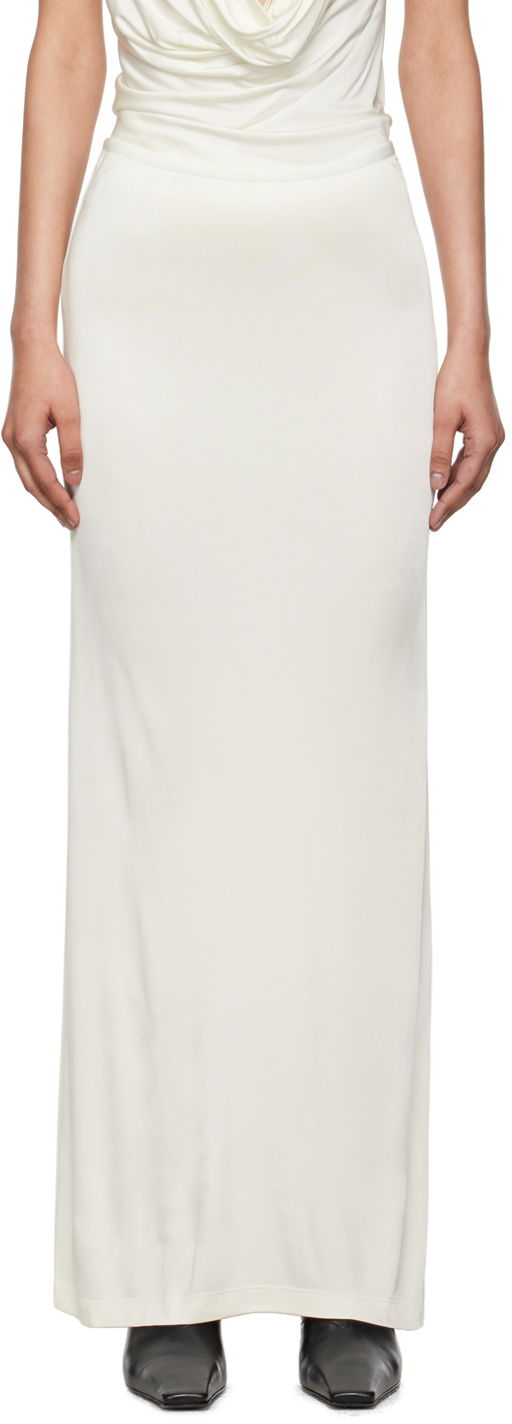 Nederdel Helmut Lang Helmut Lang Slit Maxi Skirt Hvid | O05HW302