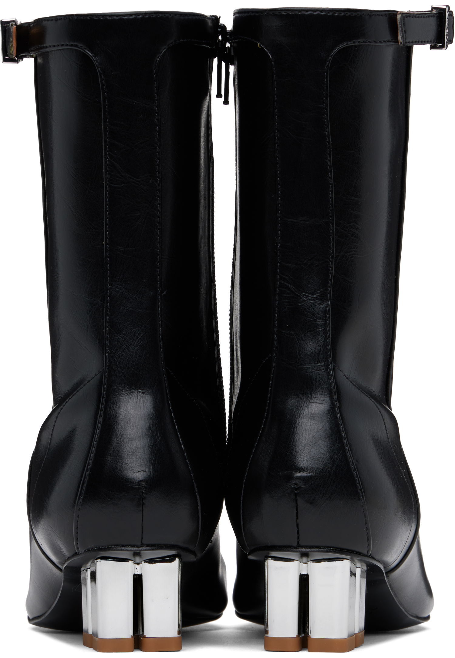 Sneakers og sko GANNI GANNI Oleatex Eyelets Lace-Up Boots Sort | S2967, 1