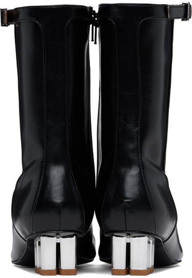 Sneakers og sko GANNI GANNI Oleatex Eyelets Lace-Up Boots Sort | S2967, 1
