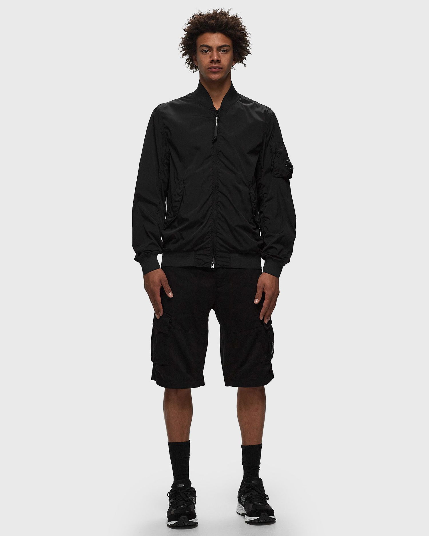 Bomberjakke C.P. Company NYCRA R OUTERWEAR - SHORT JACKET Sort | 16CMOW186A005864G-999, 1