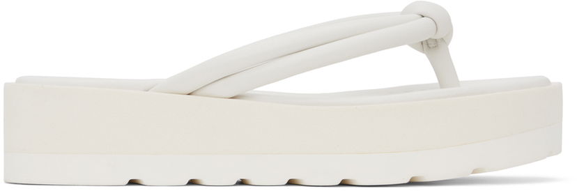 Sneakers og sko Gianvito Rossi Rossi Marlie Platform Thong Sandals Hvid | G15180.05GOM.NAP