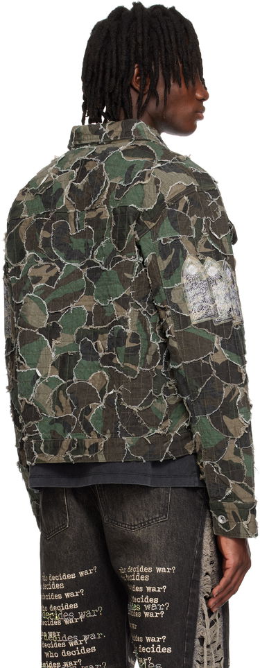 Jakke Who Decides War Who Decides War Camo Trucker Jacket Grøn | 1131230011SS25, 2