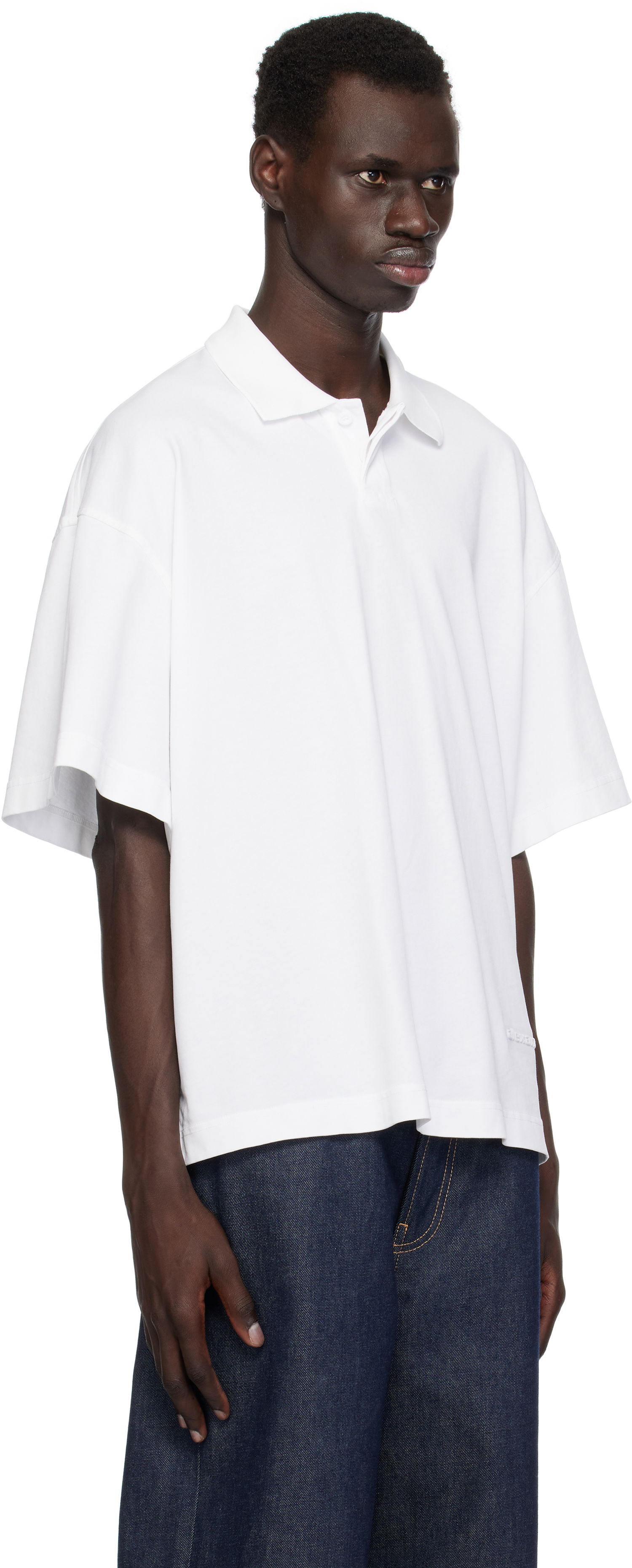 Polo skjorte Alexander Wang Alexander Wang Short-Sleeve Polo Hvid | 6CC1251073, 1