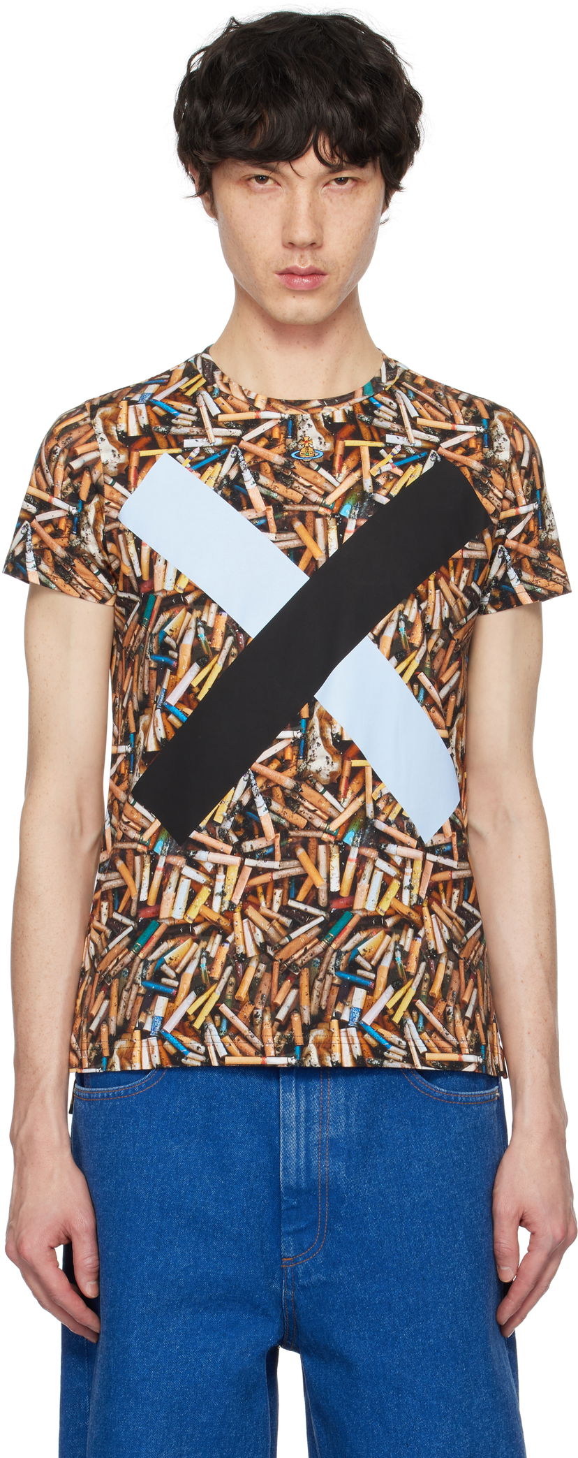 T-shirt Vivienne Westwood Vivienne Westwood Cigarette Print T-Shirt Flerfarvet | 3G01001G-J006E-
