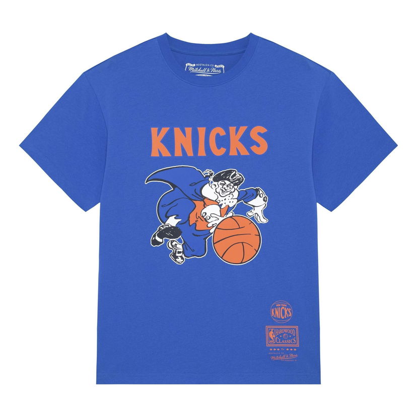 T-shirt Mitchell & Ness NBA New York Knicks Logo T-Shirt Blå | MNJYSST230161-ROYAL