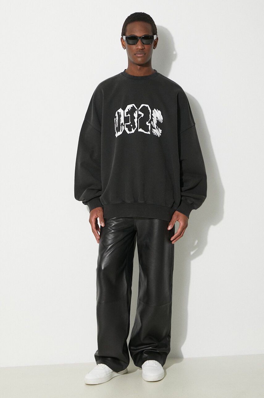 Sweatshirt 032C Eternal Bubble Crewneck Sweatshirt Sort | SS24.C.2020, 1