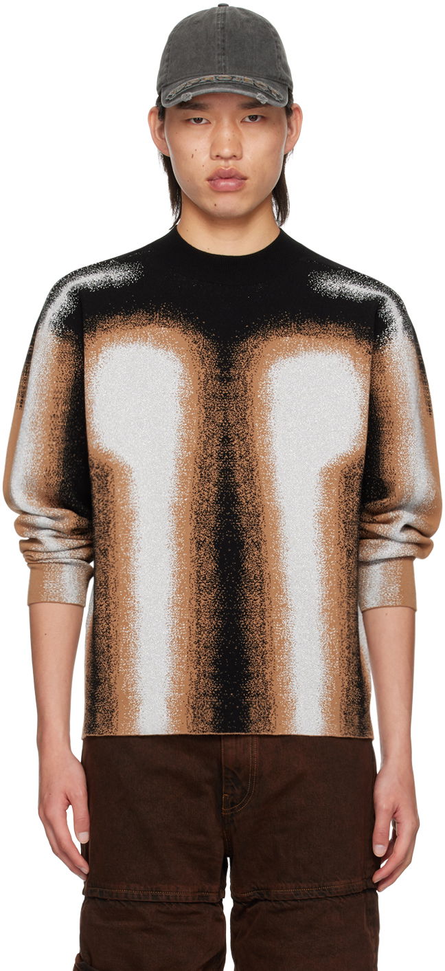 Sweater Y/PROJECT Gradient Crewneck Sweater Sort | 206SW003, 0