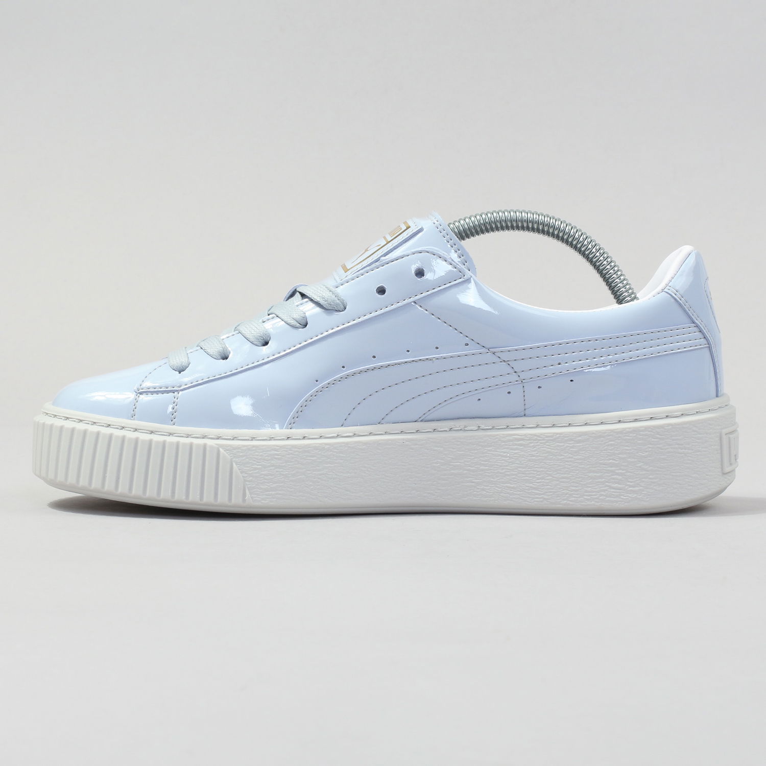 Sneakers og sko Puma Basket Platform Patent Wn's oatmeal - oatmeal Blå | 363314 02, 1