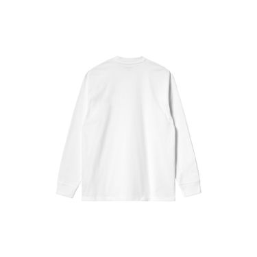 T-shirt Carhartt WIP L/S Pocket T-Shirt Hvid | I030437_02_XX, 7