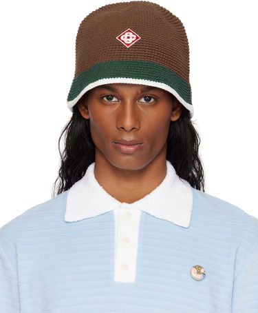 Hat Casablanca Casablanca Crochet Bucket Hat Brun | AS25-HAT-081-01, 0