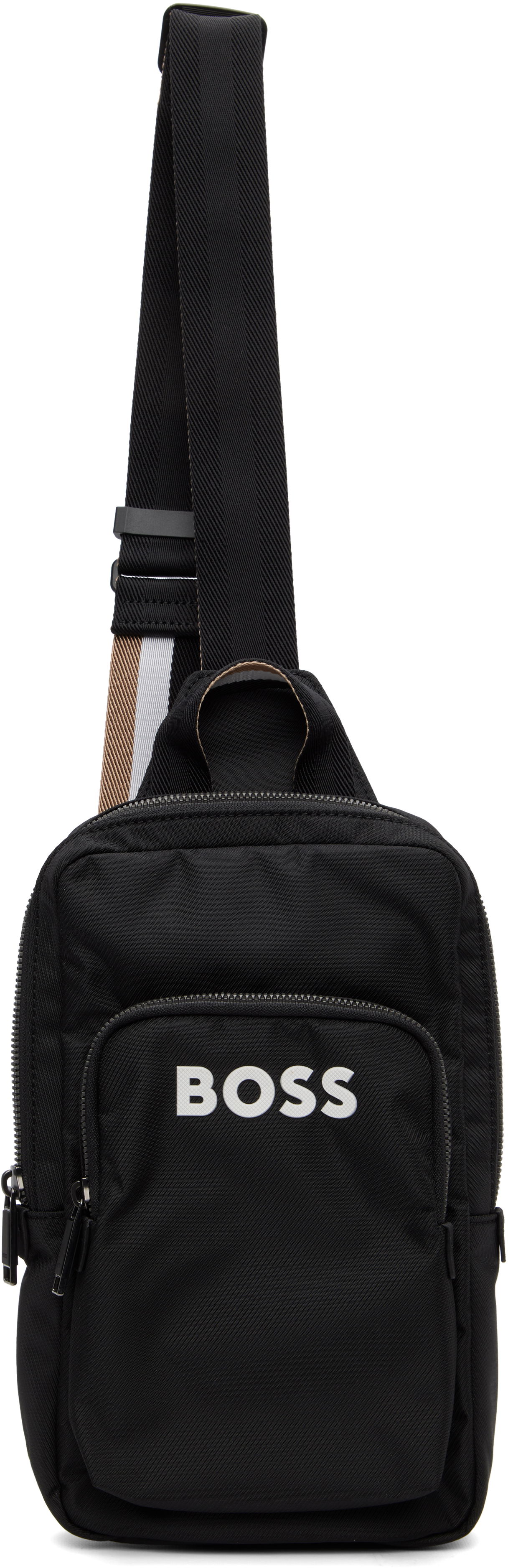 Skuldertaske BOSS BOSS Bonded-Logo Sling Bag Sort | 50548221, 0