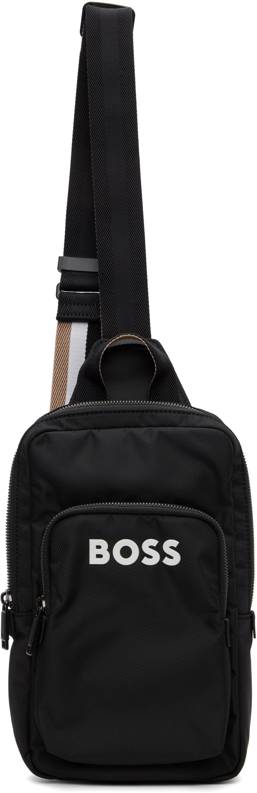Skuldertaske BOSS BOSS Bonded-Logo Sling Bag Sort | 50548221