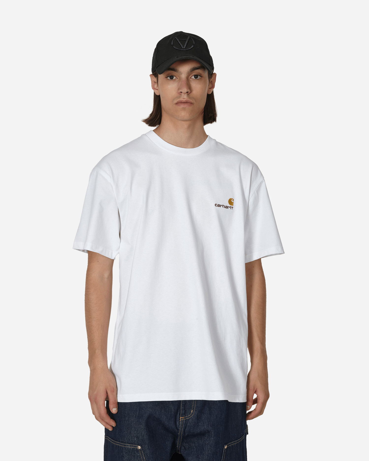 T-shirt Carhartt WIP American Script Hvid | I029956 02XX, 1